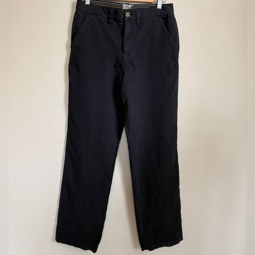 Faherty Organic Cotton Black Casual Trouser Pants Women’s 27